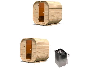 KARIBU Fasssauna »Cube«
