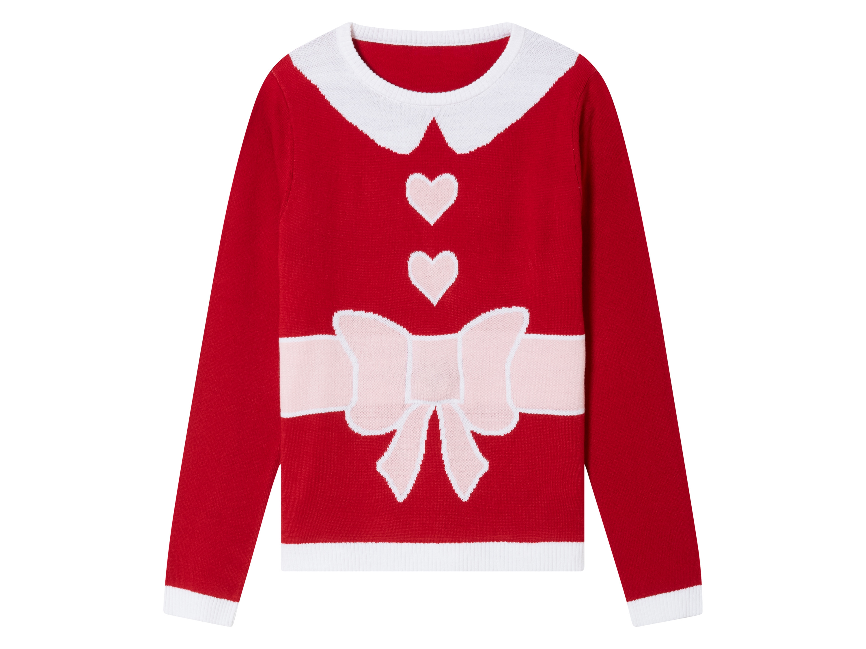PEPPERTS!® Kinder Mädchen Pullover Weihnachten LED (Rot, 158/164)""