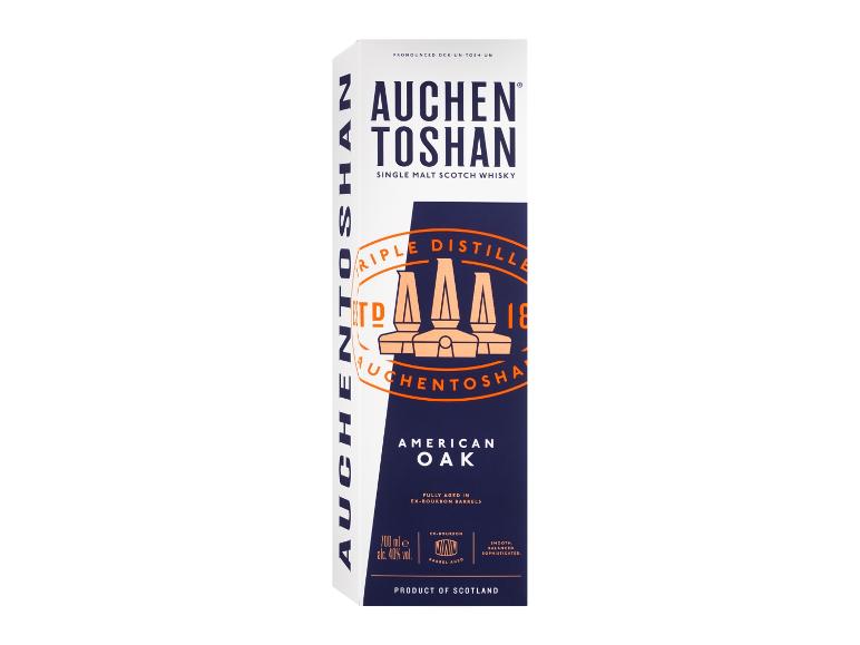 Single Malt Scotch Whisky in einer Box, American Oak, vollständig in Ex-Bourbonfässern gereift.