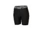 Schwarze Sportshorts mit grauem Bund und Muster