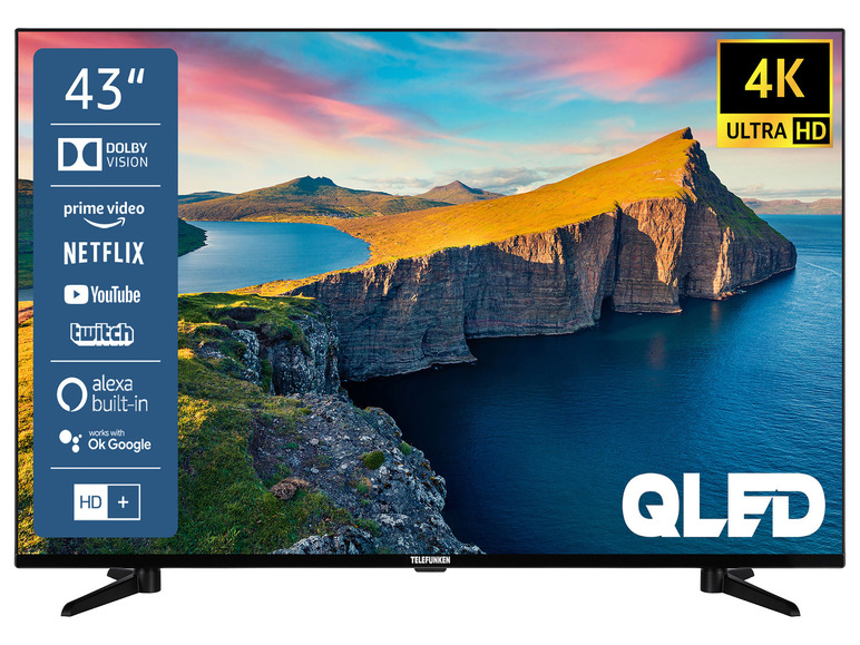 Gehe zu Vollbildansicht: TELEFUNKEN »QU43-65K800« QLED Fernseher Smart TV 4K UHD mit Dolby Vision HDR - Bild 12