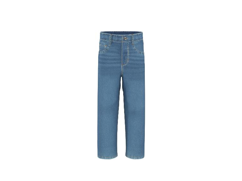Blaue Jeans mit geradem Schnitt für Kinder.