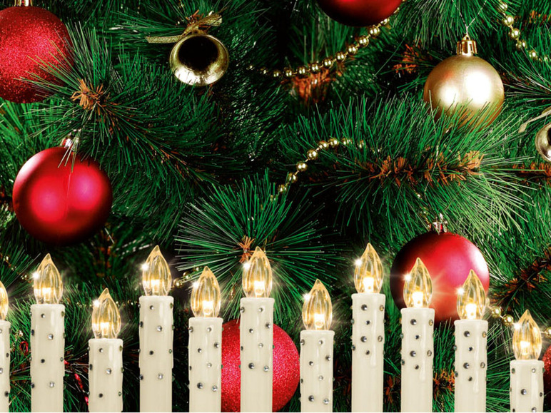 Gehe zu Vollbildansicht: LIVARNO home LED Weihnachtsbaumkerzen, kabellos, 15 Stück - Bild 31
