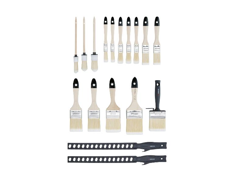 PARKSIDE Pinsel- und Bürstenset in verschiedenen Größen.