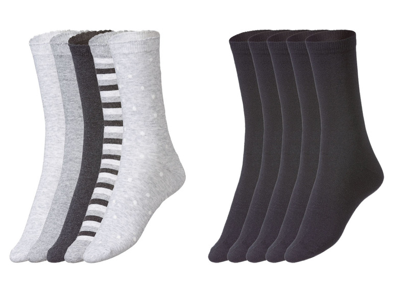 Gehe zu Vollbildansicht: esmara Damen Socken, 5 Paar, mit Baumwolle - Bild 1