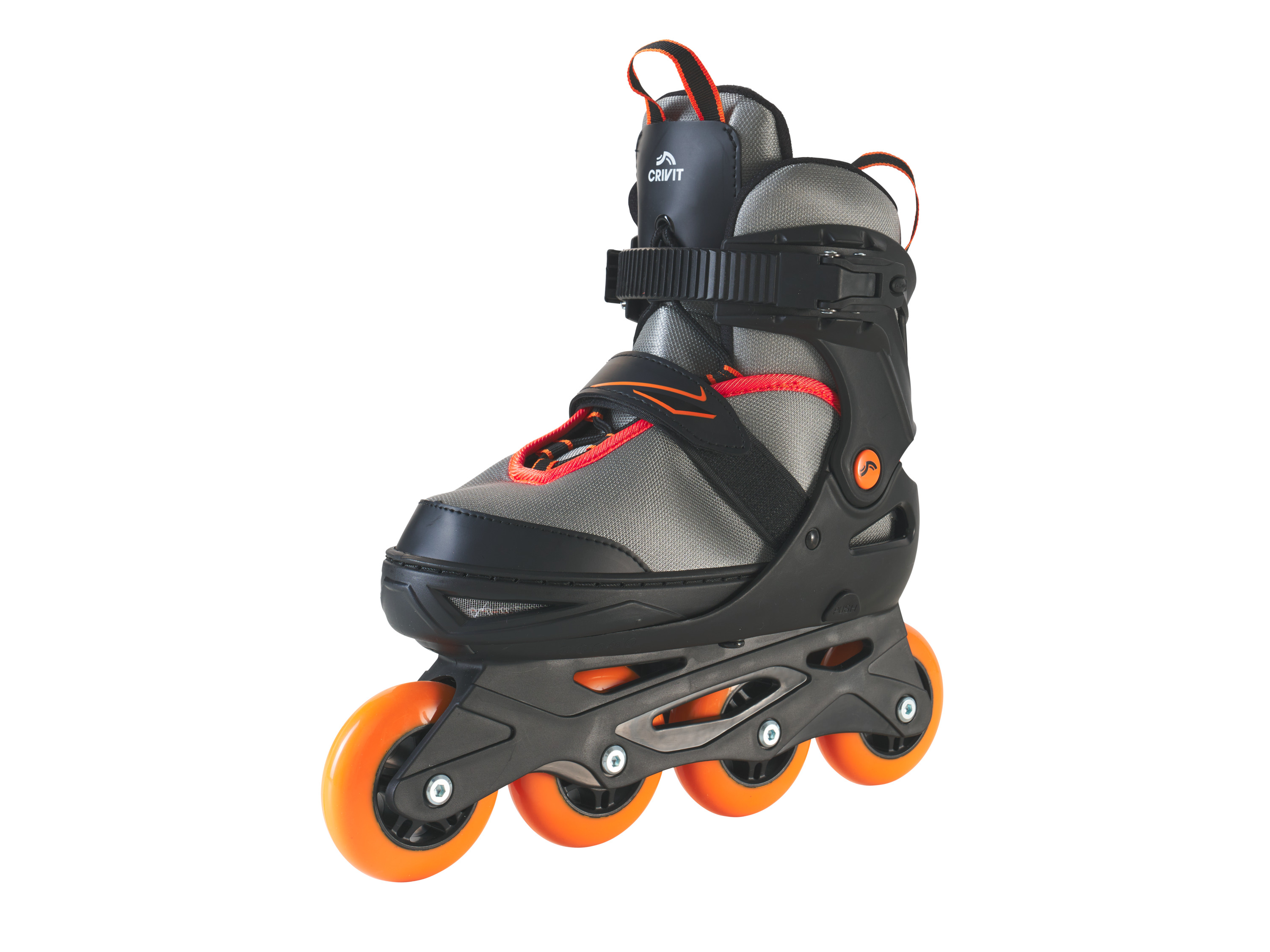 Thumbnail - CRIVIT Jugend Inlineskates, Gr. 37-41 (grau/orange)