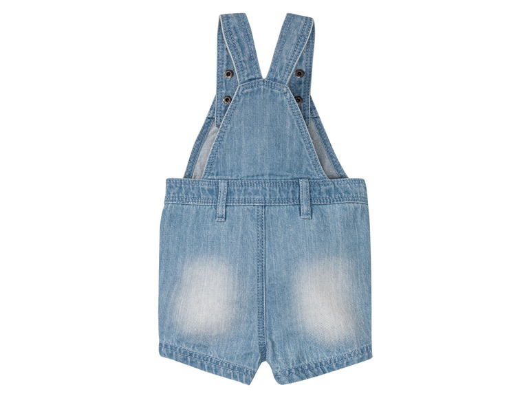 Gehe zu Vollbildansicht: lupilu Baby Jeans-Latzhose mit aufgesetzter Brusttasche - Bild 3