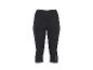 Schwarze Damen 3/4 Sportleggings mit reflektierendem Streifen