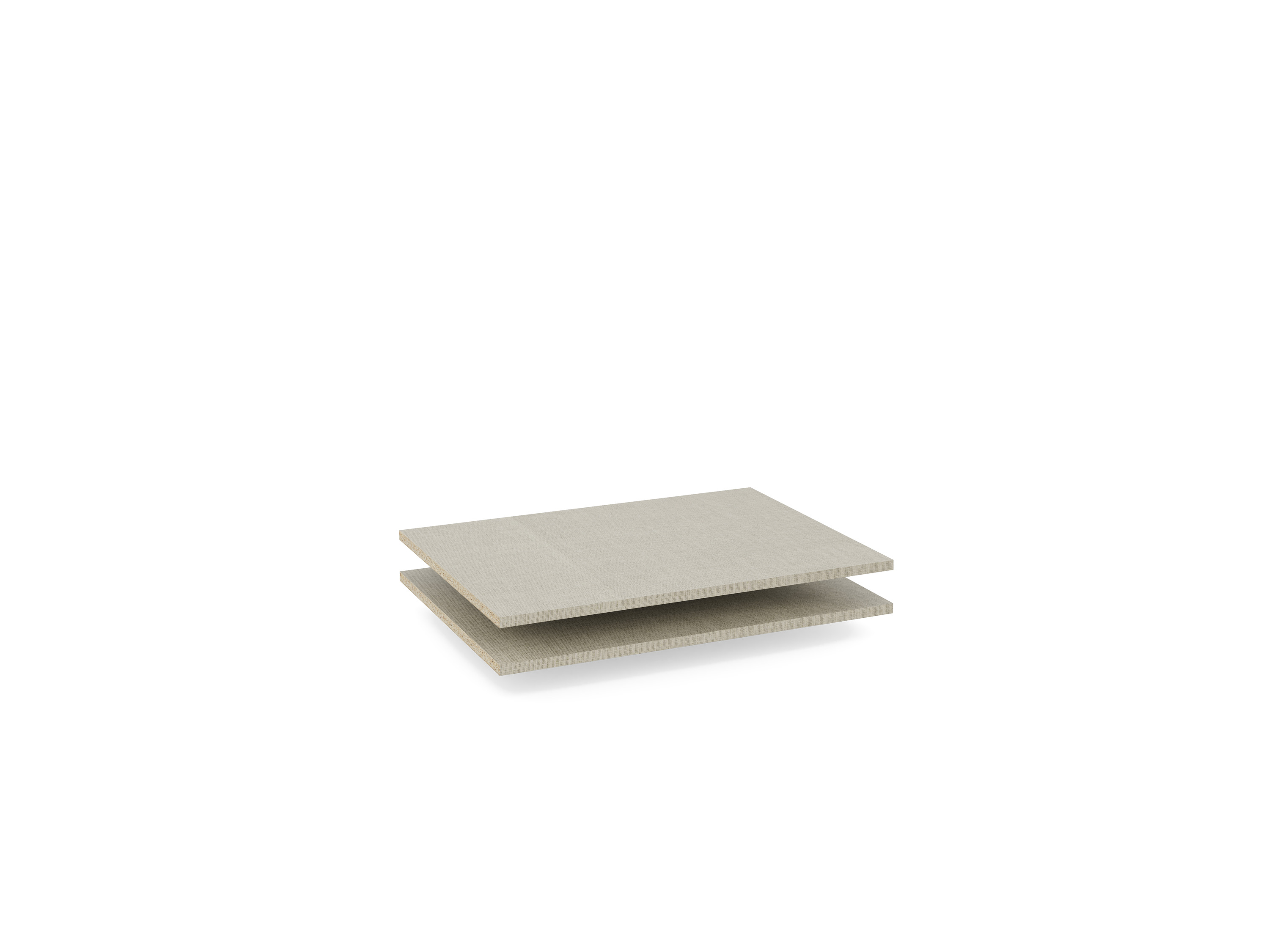 Einlegeboden 2er Set für Schiebetürenschränke der Marke Rauch Orange (Für Elementbreite 67,5 cm, Texline (Leinenoptik), Breite 66 cm / Höhe 1,6 cm)