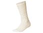 Beige gestreifte Socke