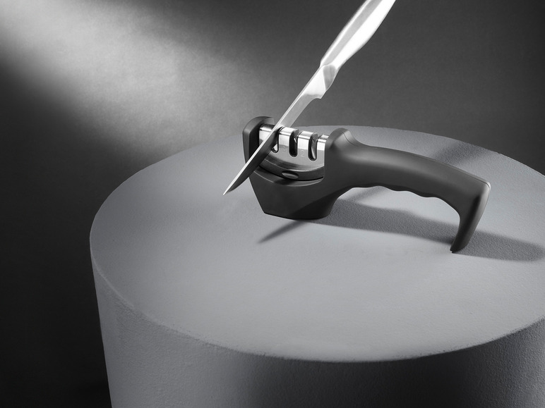 Neue beliebte Modelle ERNESTO® Messerschärfer, 3-stufig, mit Soft-Touch-Griff