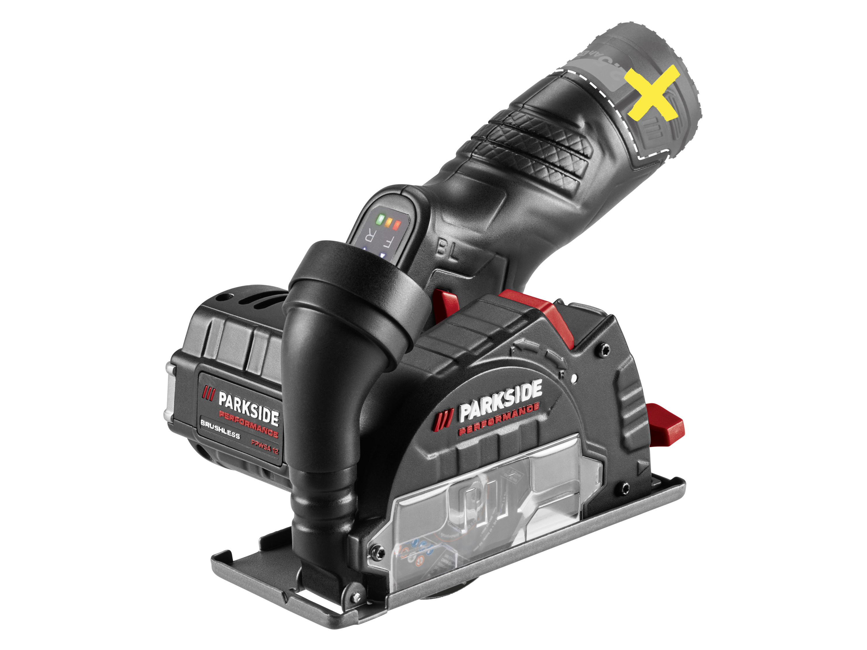 PARKSIDE PERFORMANCE® 12 V Akku-Winkelschleifer »PPWSA 12 B1 « ohne Akku und Ladegerät – Bild 4 von 4