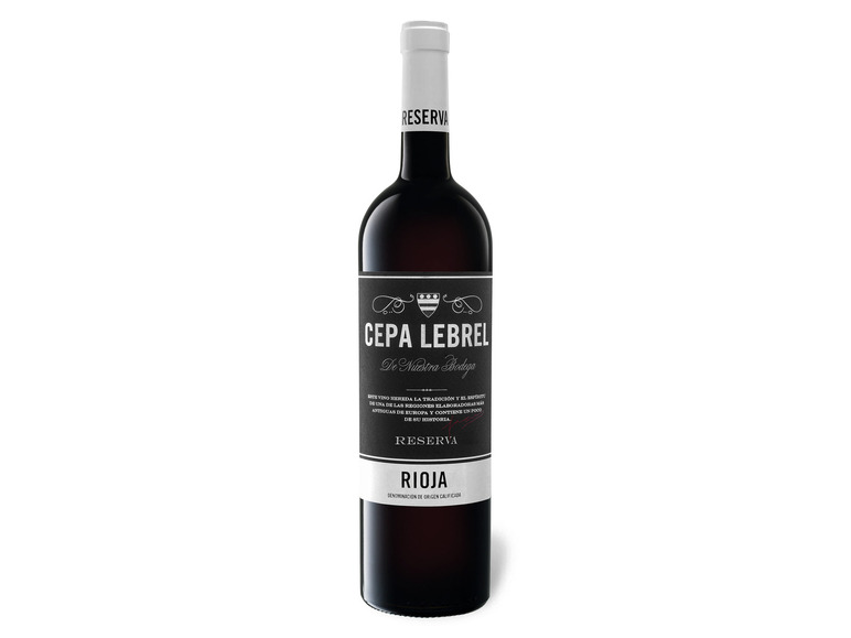 Gehe zu Vollbildansicht: Cepa Lebrel Rioja Reserva DOC trocken, Rotwein 2016 - Bild 1