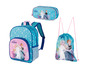 Ein Frozen Rucksack, Etui und Sporttasche.
