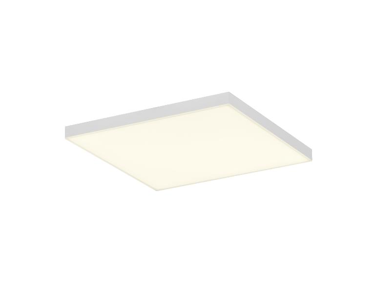 Quadratisches LED-Deckenpanel mit weißem Rahmen