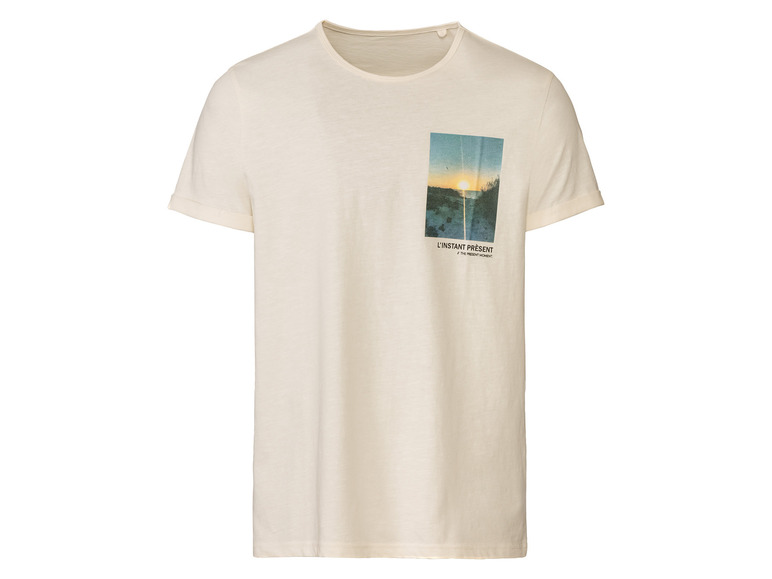 Gehe zu Vollbildansicht: LIVERGY® Herren T-Shirt mit Print, reine Baumwolle - Bild 5