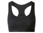 Ein schwarzer Sport-BH mit Racerback.