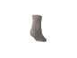 Graue Socke auf schwarzem Hintergrund