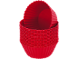 Stapel roter Silikon-Muffin-Förmchen