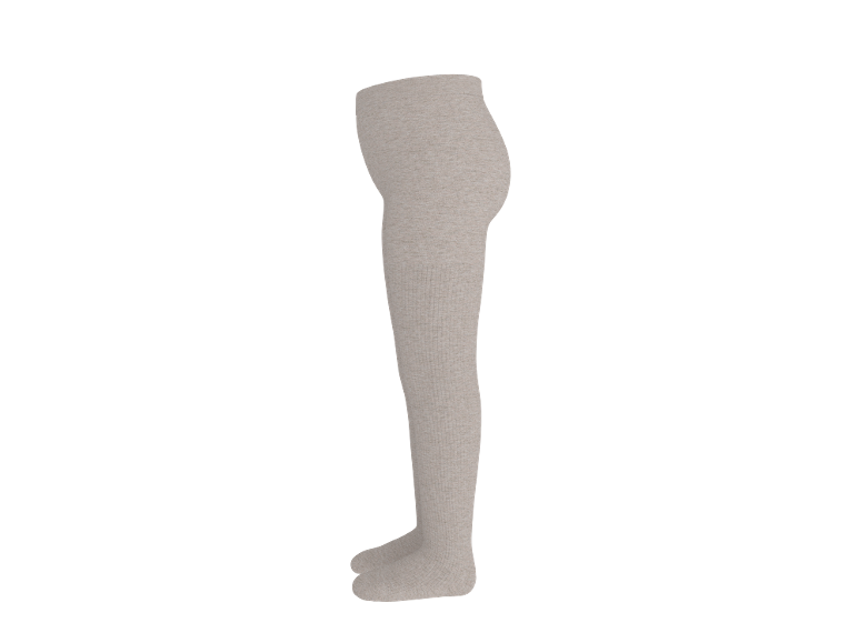 Beige gerippte Baby-Strumpfhose