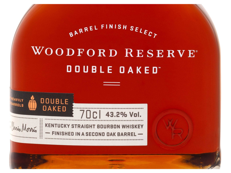 Gehe zu Vollbildansicht: Woodford Reserve Double Oaked Kentucky Straight Bourbon Whiskey mit Geschenkbox 43,2% Vol - Bild 4