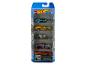 Hot Wheels Retro Racer mit einem blauen, gelben und orangefarbenen Rennauto