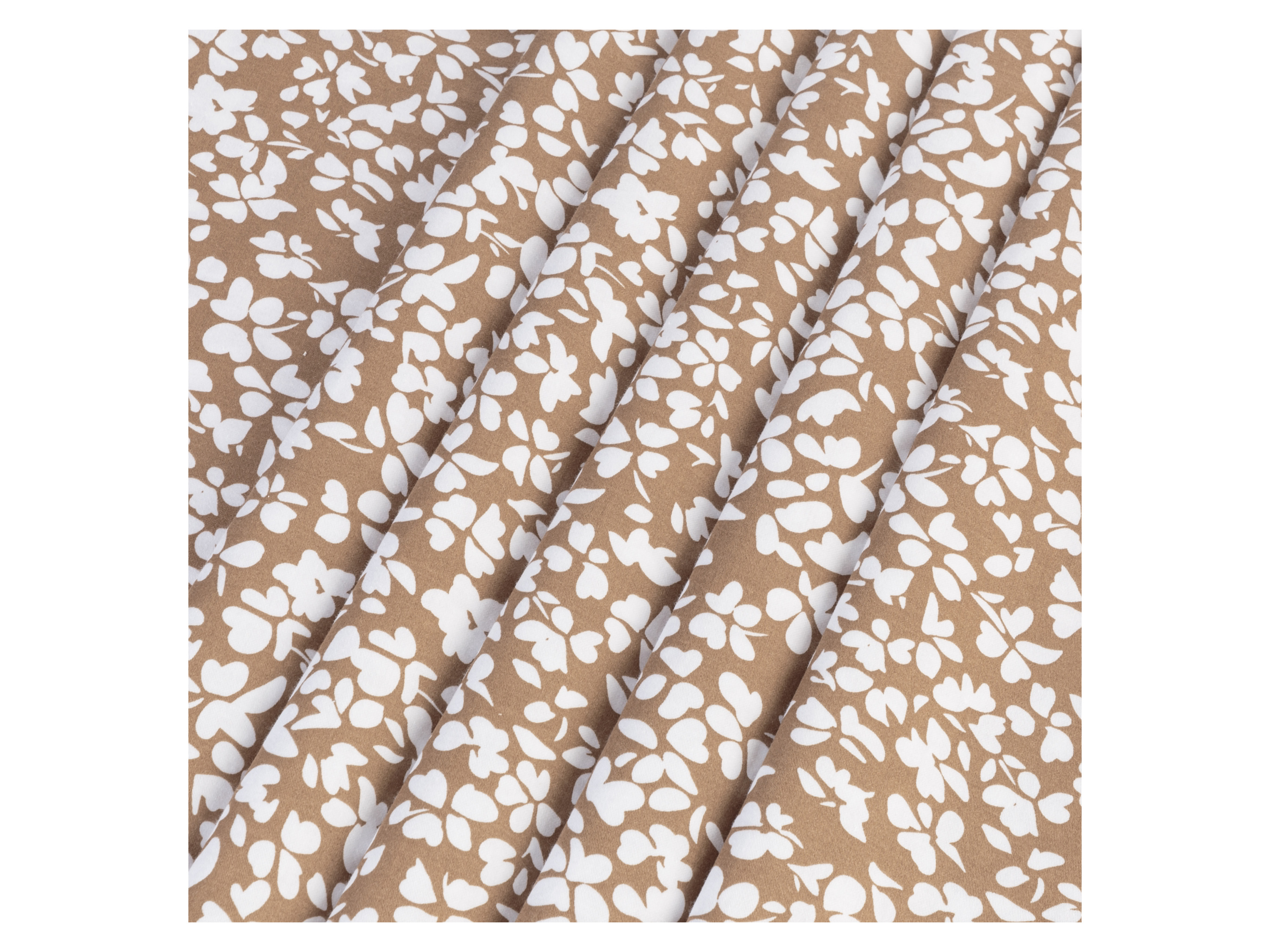 Thumbnail - LIVARNO home Bettwäsche Satin, 135 x 200 cm (Muster/braun/weiß)