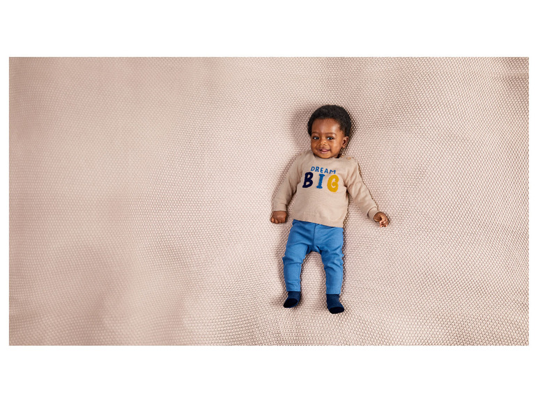 Gehe zu Vollbildansicht: lupilu® Jungen Baby Strickpullover, aus reiner Bio-Baumwolle - Bild 3