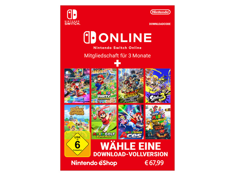 Multisoftware + Nintendo Monate Switch Online-Mitgliedschaft 3