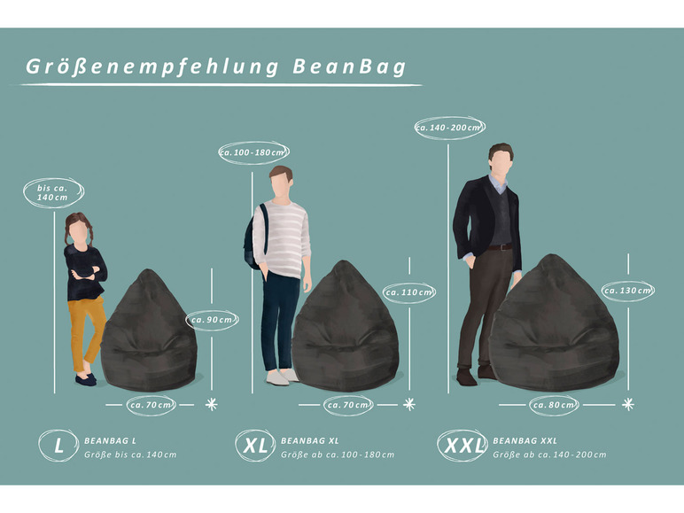 Bean Bag Fußball/Kicker in klassischer Tropfenform