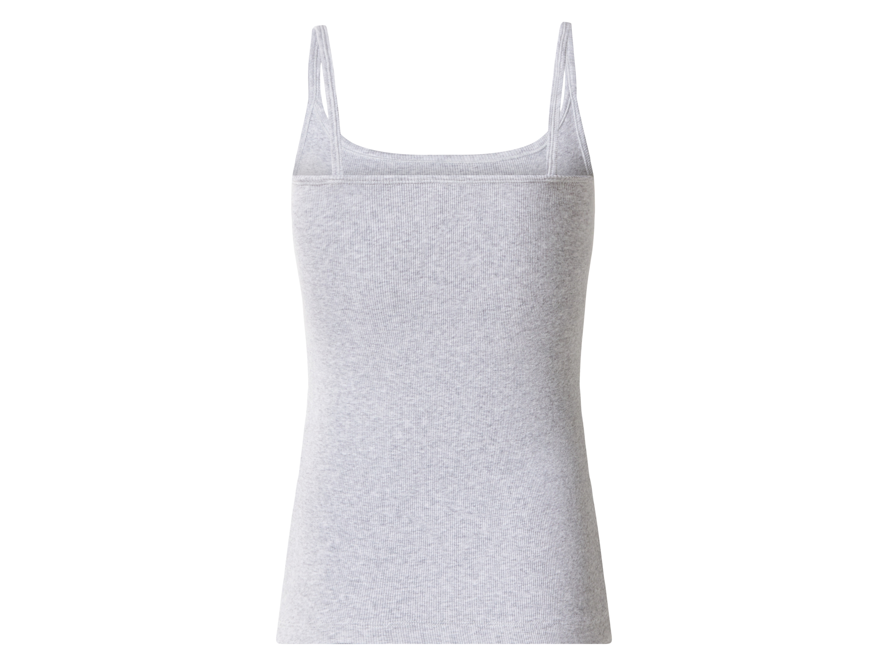 Thumbnail - esmara® Damen Spaghettiträgerhemd Rippe (Grau, XS(32/34))