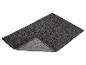 Grauer Badteppich mit rutschfester Unterseite