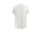 Weißes Herren-T-Shirt mit kurzen Ärmeln, Rückansicht.