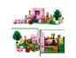 LEGO Minecraft Set mit einem rosa Schweinehaus, Figuren und Tieren.