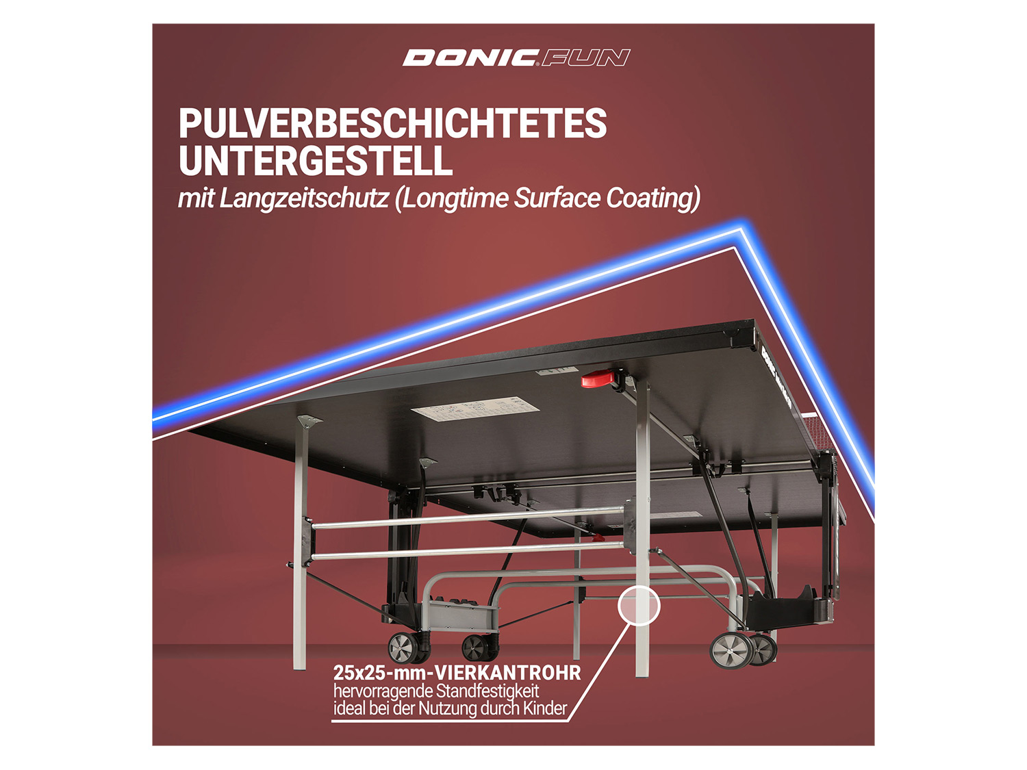 Thumbnail - DONIC Tischtennisplatte Roller Indoor 800