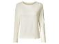 Damen Langarm-T-Shirt in Cremeweiß
