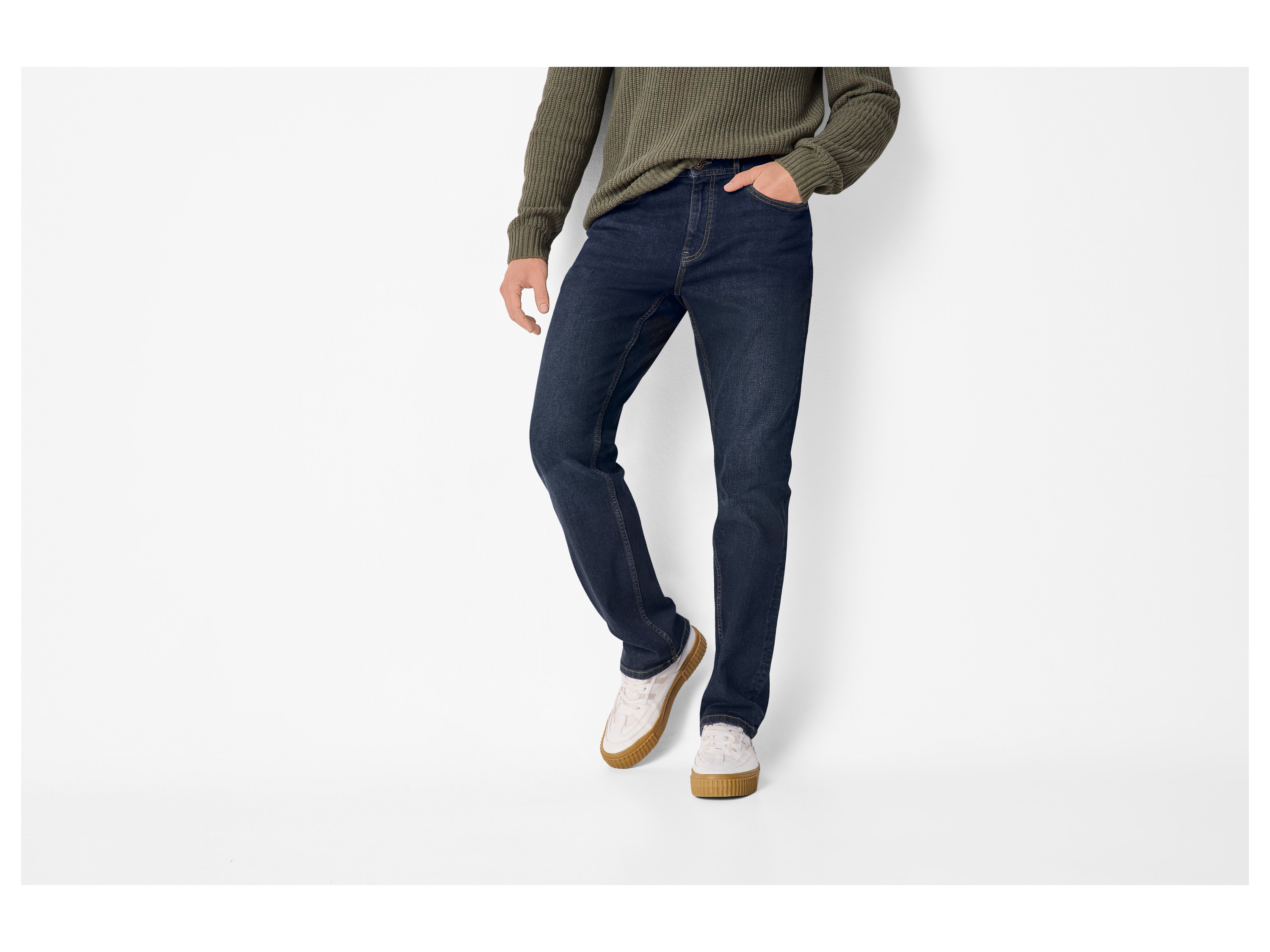 ESMARA MEN Herren Jeans Straight Fit (Dunkelblau, 50 (34/32)) – Bild 2 von 4