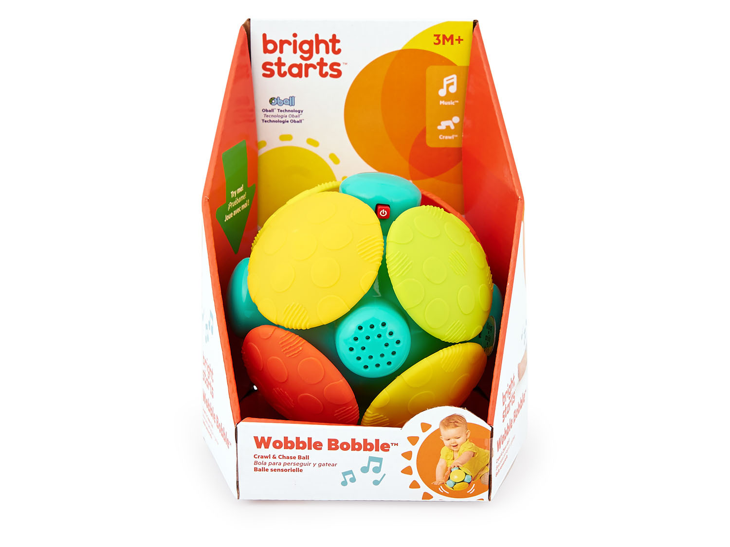 Bright Starts™ Oball »Wobble Bobble«, mit lustigen Ger…