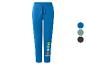 Blaue Jogginghose mit Cartoon-Charakter-Prints und Text.