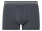 Dunkelgraue Boxershorts, klassischer Schnitt.