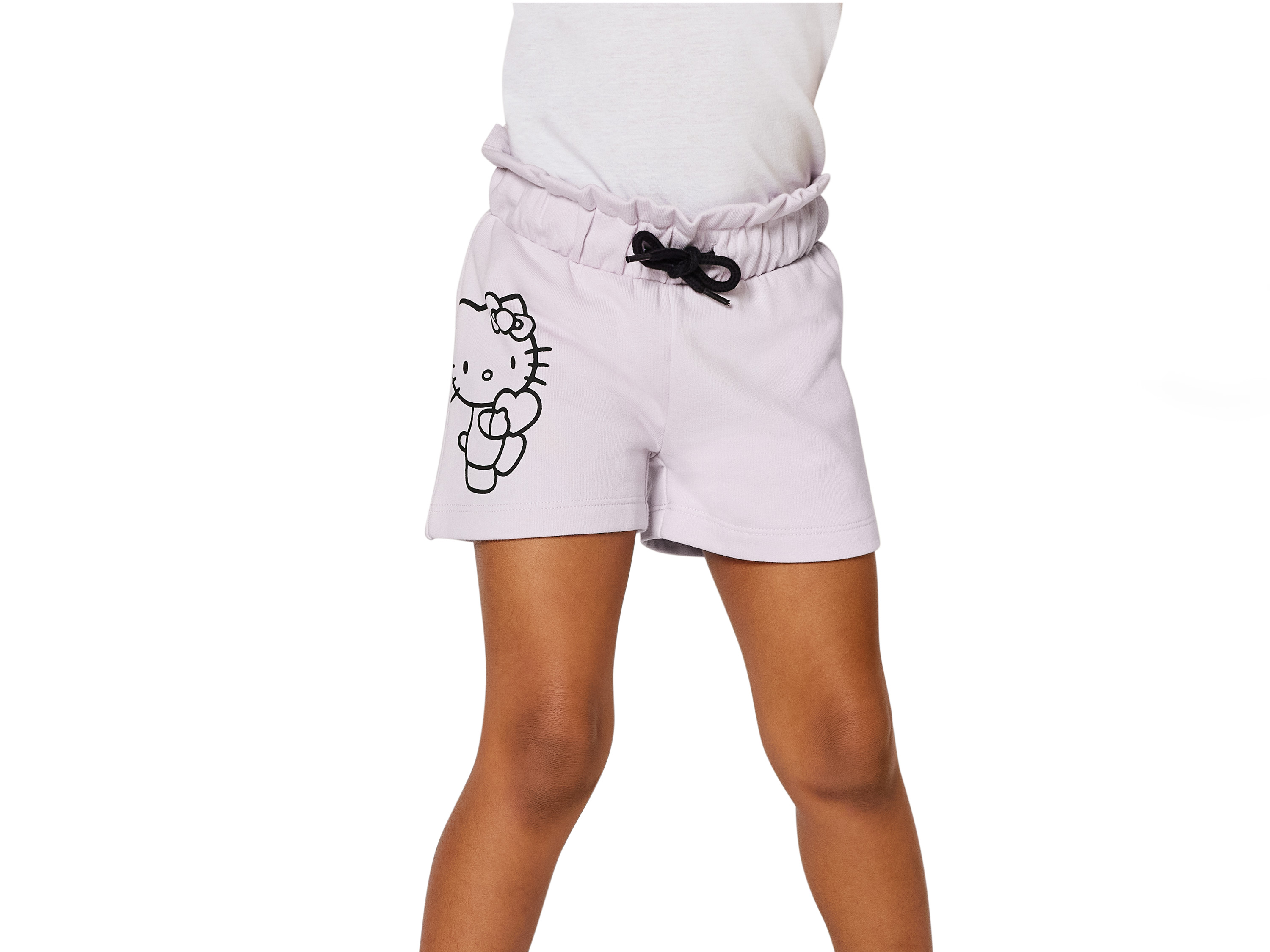 Thumbnail - Kinder-Sweatshorts, 2 Stück, mit Baumwolle (98/104, Hello Kitty)
