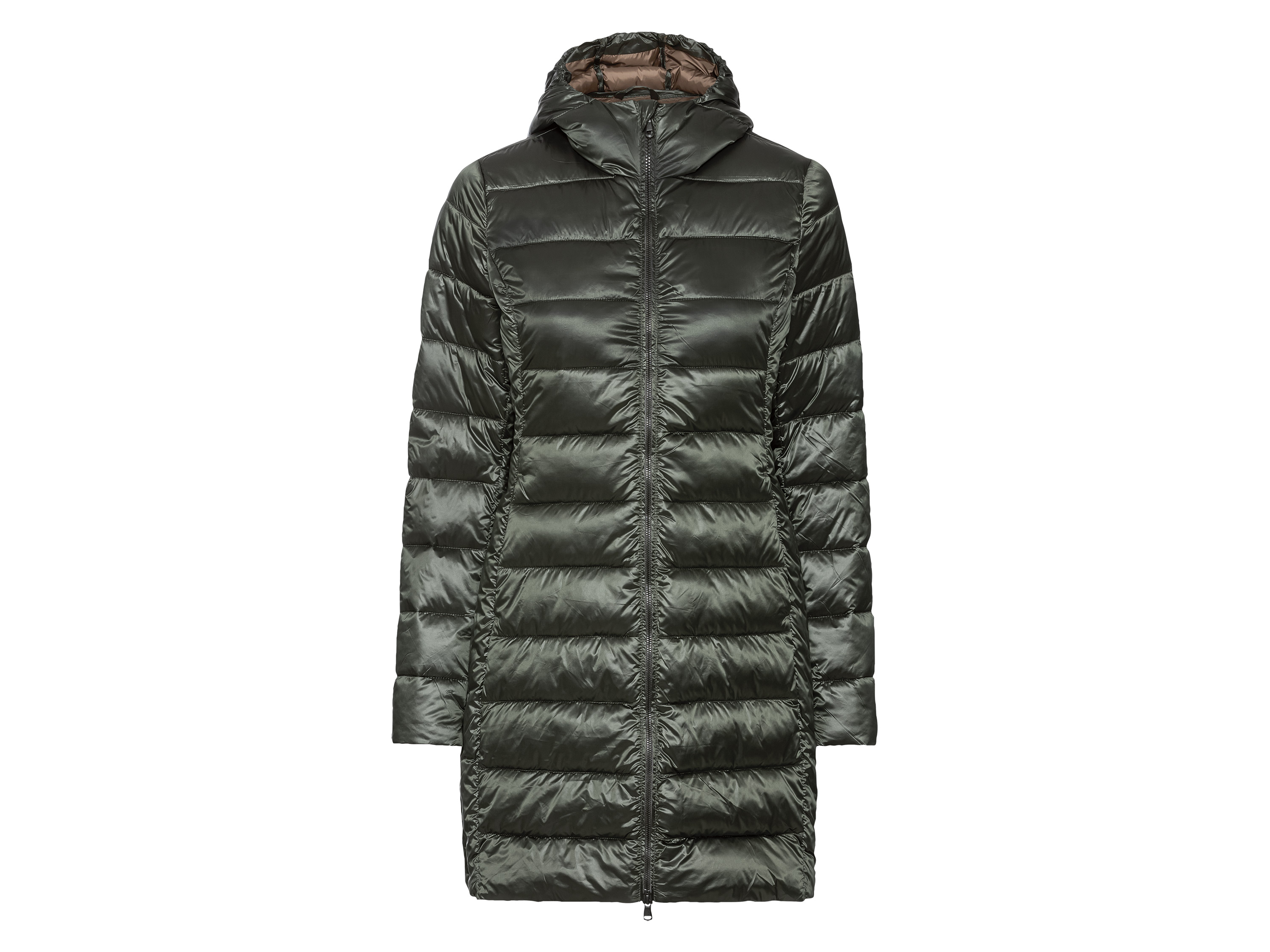 esmara® Damen Mantel Lightweight (S(36/38), grün metallic) | 04055334939898