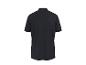 Schwarzes Kurzarm-Poloshirt, Rückansicht