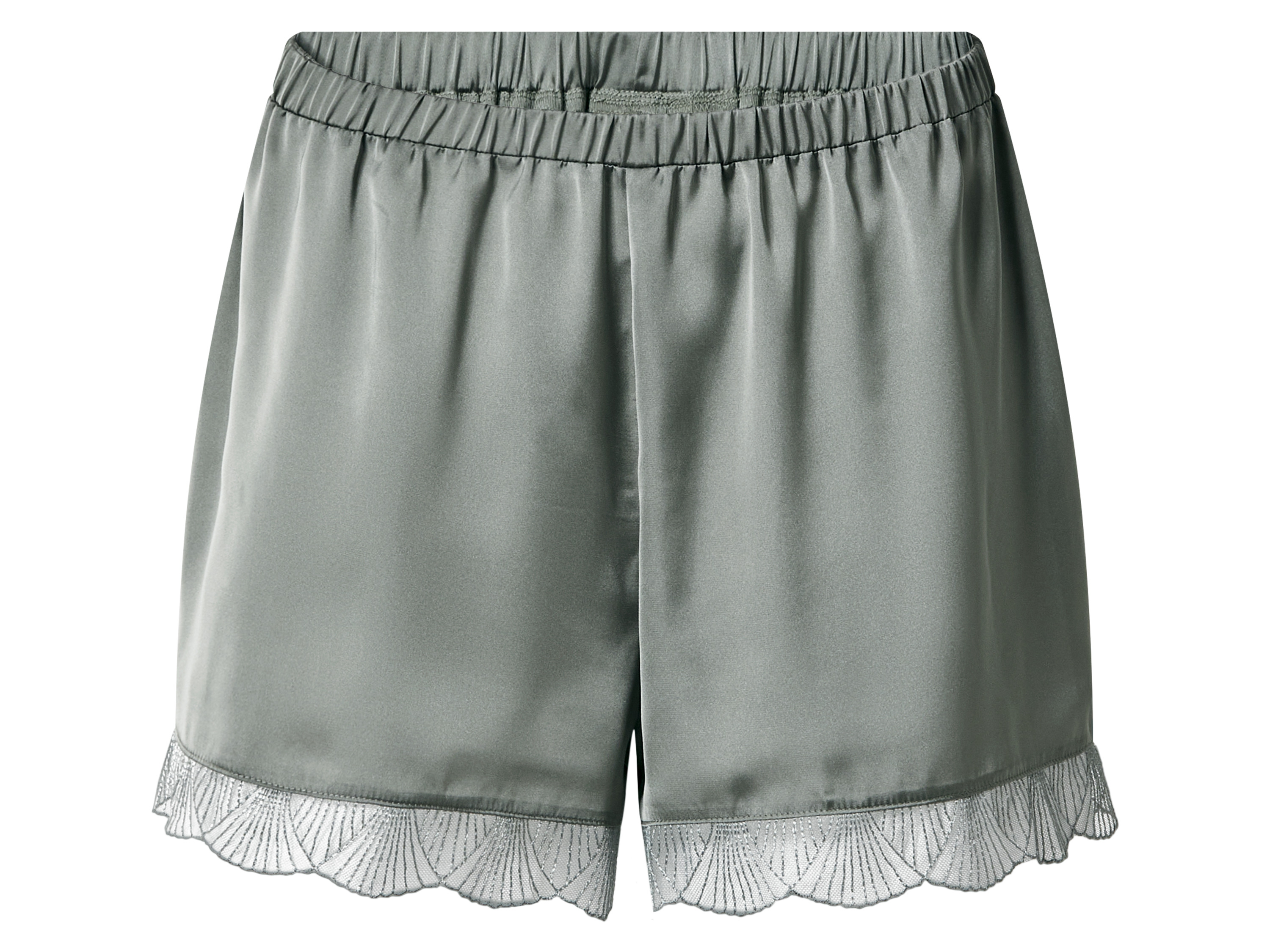 ESMARA® Damen Satin-Pyjama (Grün, XL(48/50)) – Bild 4 von 4