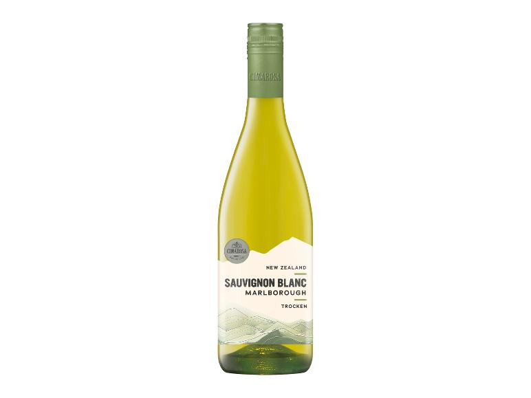 Flasche Cimarosa Sauvignon Blanc Marlborough Weißwein aus Neuseeland.