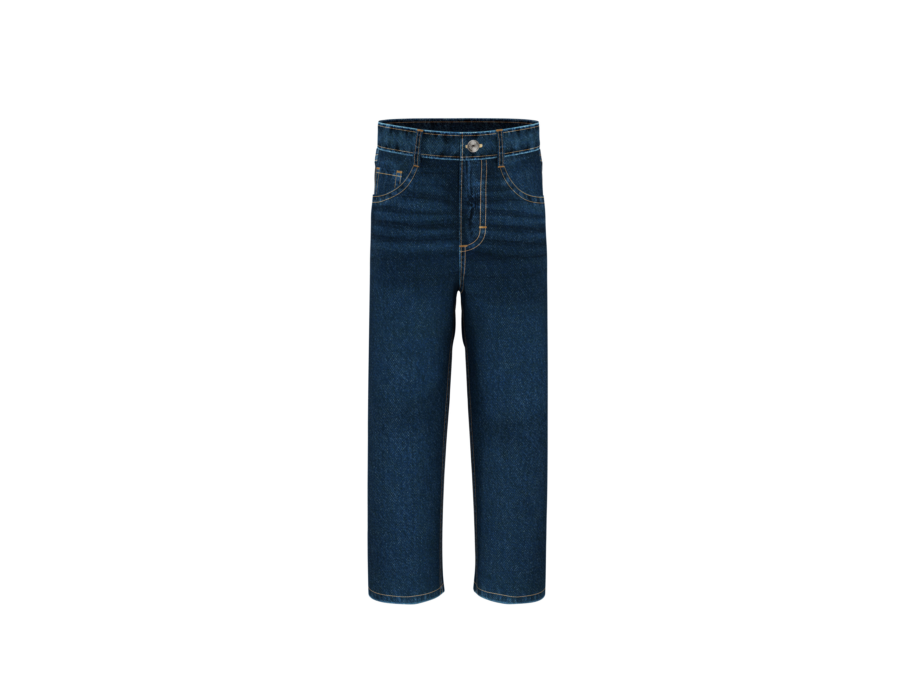 LUPILU® Kleinkinder Jeans, Relaxed Fit (Dunkelblau, 116)