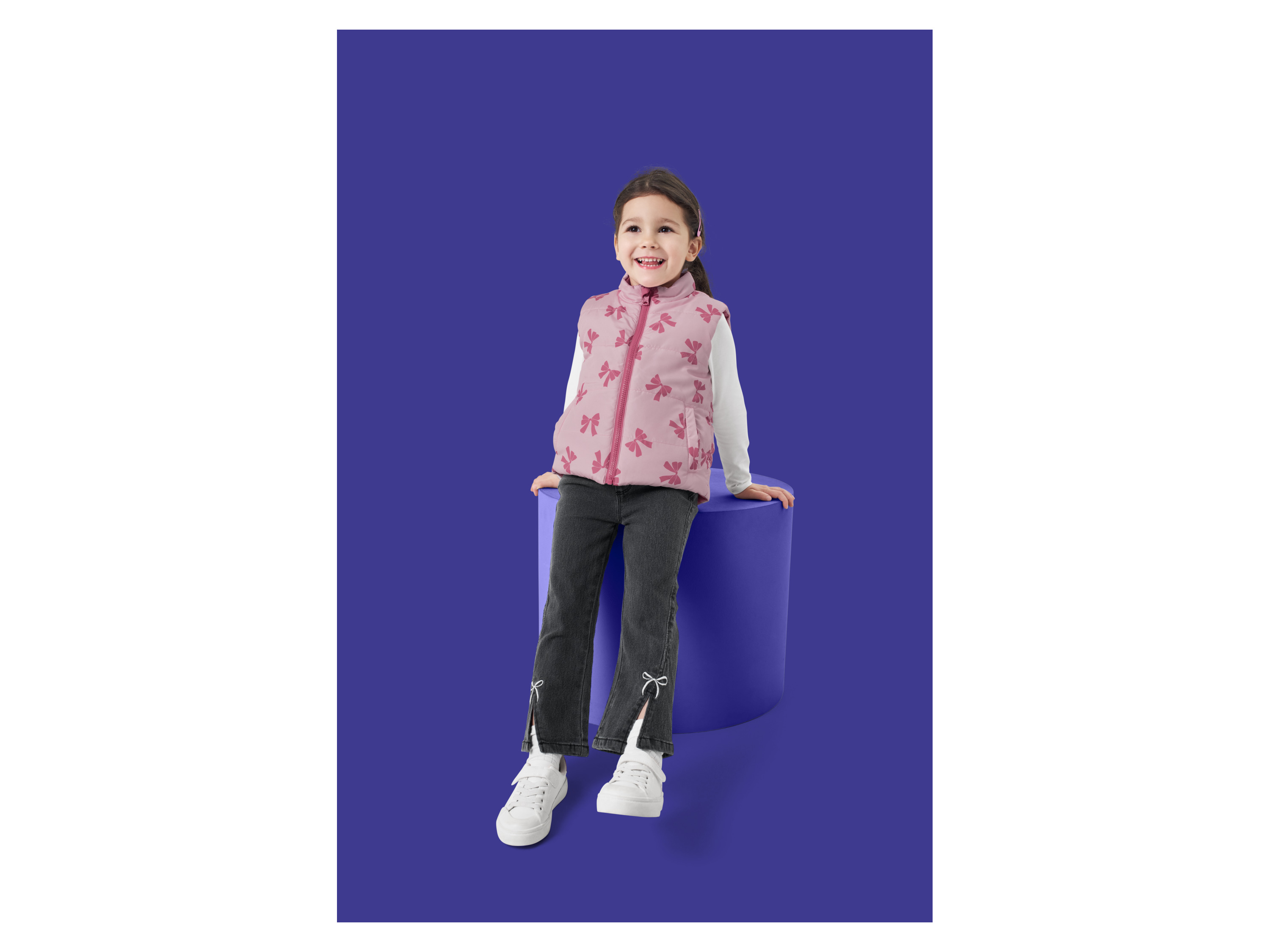 LUPILU® Kleinkinder Wende-Steppweste (rosa/pink, 110/116) – Bild 2 von 4