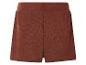 Braune Strickshorts.