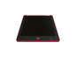 Ein rotes LCD-Schreibtablet mit einem schwarzen Bildschirm.