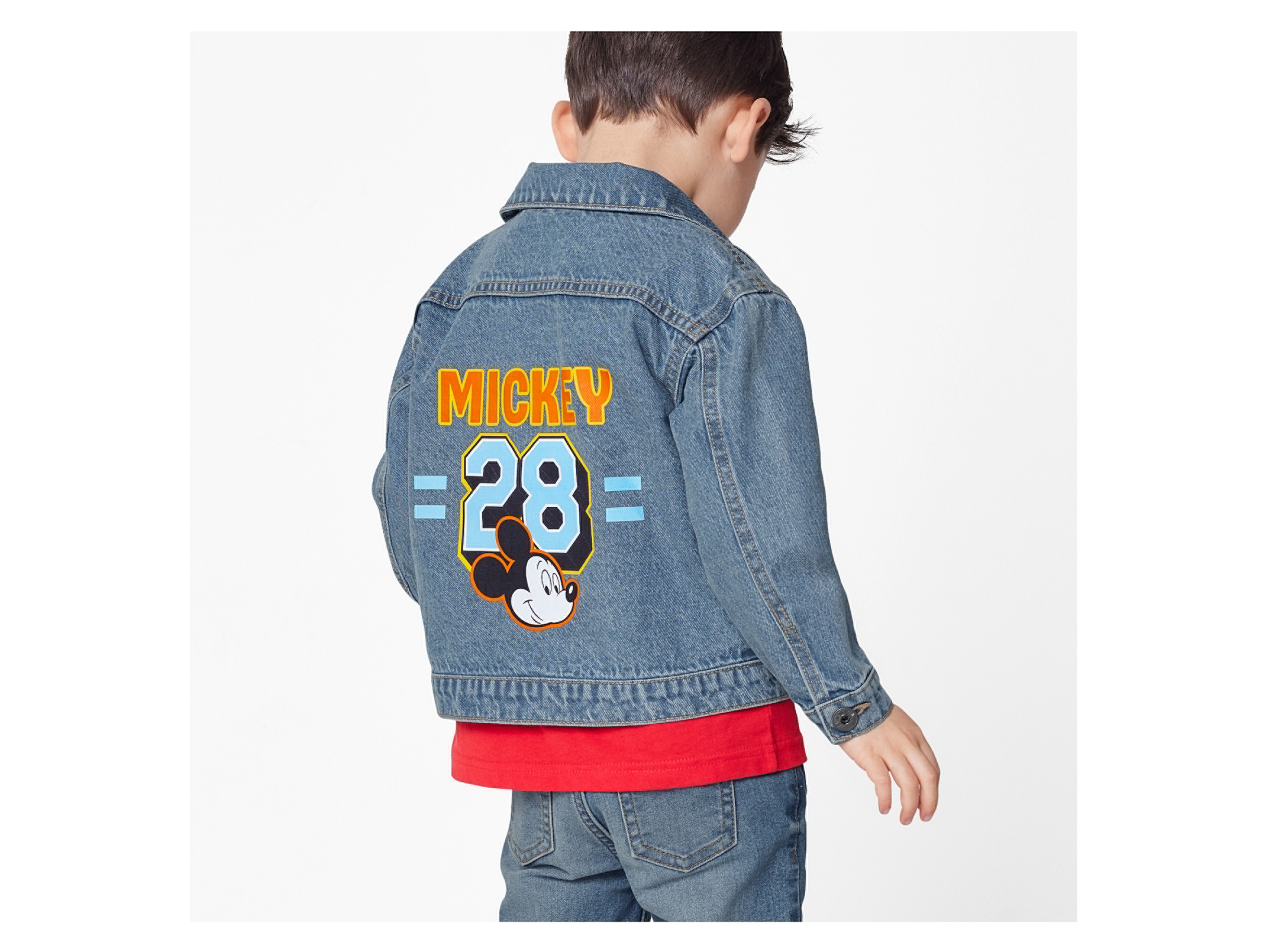 Thumbnail - Kleinkinder Jeansjacke (Mickey, 122/128)
